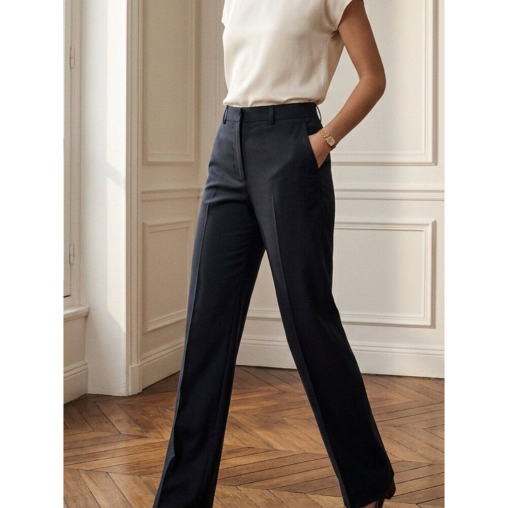 Lauren Ralph Lauren Adelle Black Dress Pants - Size 16 - Cotton Stretch